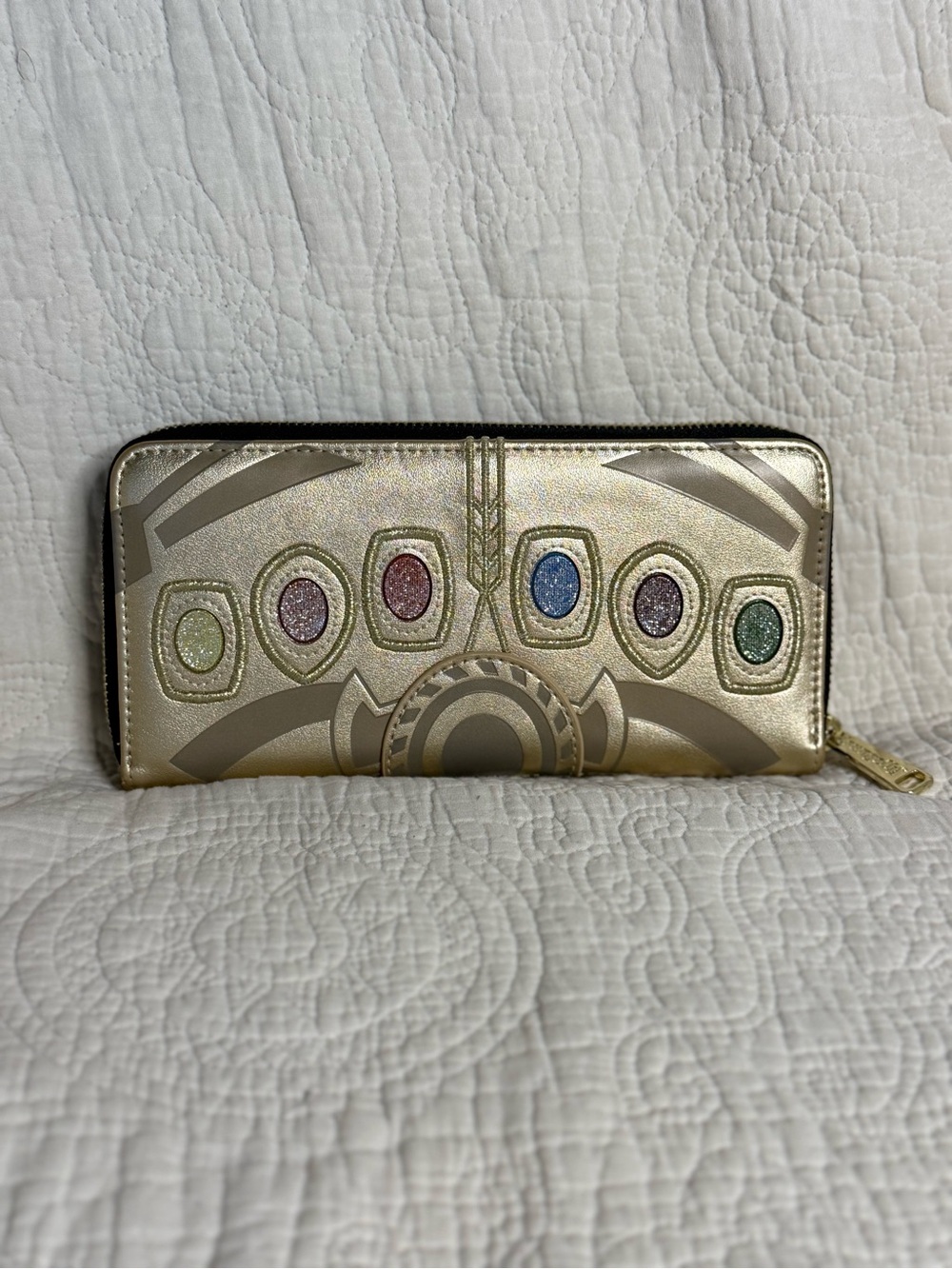 Loungefly x Marvel Thanos Infinity Gauntlet Zip-Around Wallet